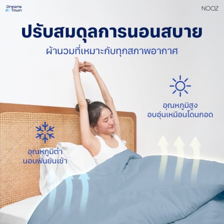 ผ้านวม 3.5 ฟุต Nooz Play รุ่น Comforter สีฟ้า Sky Blue_4