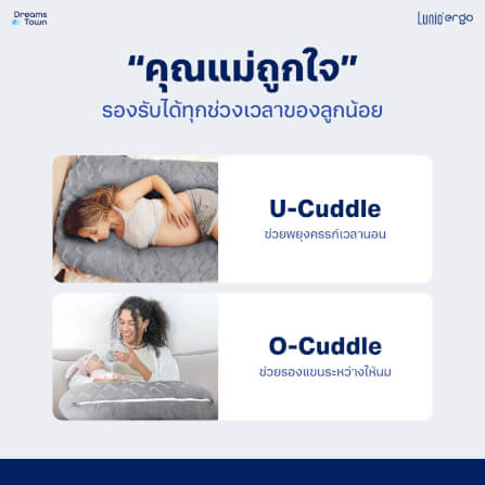เซ็ตหมอนข้าง LUNIO ERGO U-CUDDLE + O-CUDDLE PILLOW_6