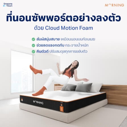 ที่นอนเมมโมรี่โฟมพ็อกเก็ตสปริง 5 ฟุต MORNING HYBRID COOLPRO_6