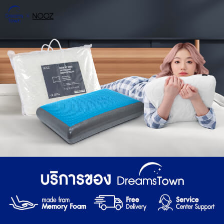 หมอนเมมโมรี่โฟม หมอนคูลเจล NOOZ COMFORT THE COOLING GRAPHITE_8