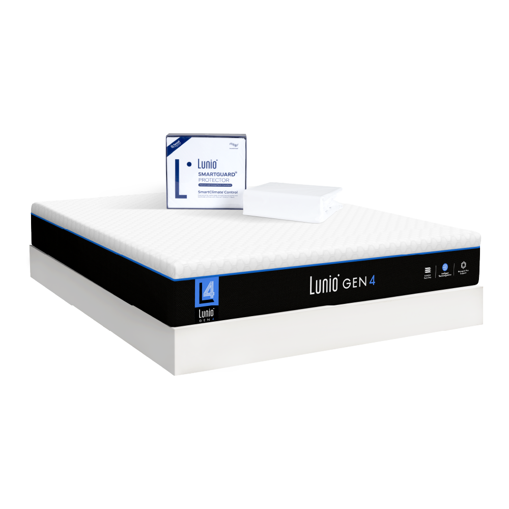 ที่นอนยางพารา LUNIO GEN4 มาพร้อมผ้ารองกันเปื้อนกันน้ำ รุ่น  LUNIO SMARTGUARD PROTECTOR ขนาด 6 ฟุต_0