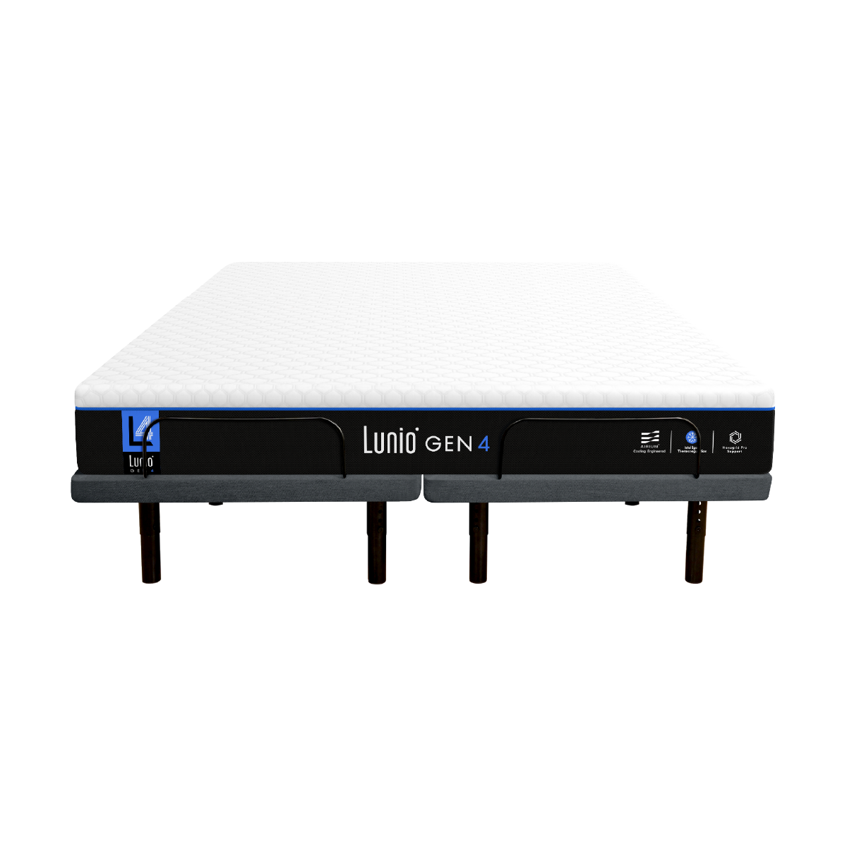 เตียงปรับระดับไฟฟ้า 6 ฟุต LUNIO SMART RISE มาพร้อมกับที่นอนยางพารา 6 ฟุต LUNIO GEN4_0