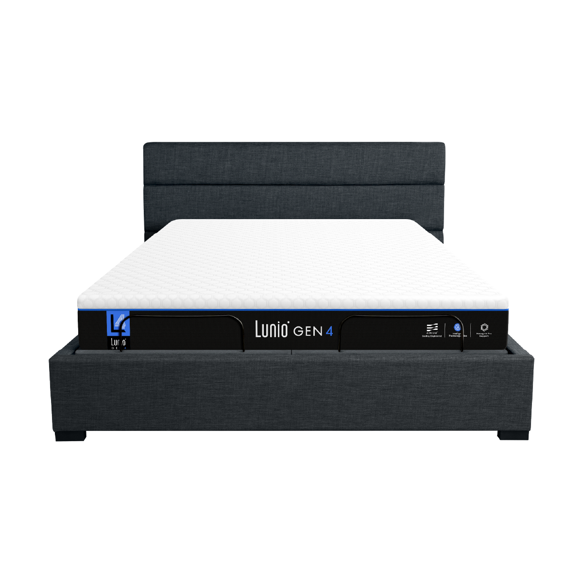 เตียงปรับระดับไฟฟ้า 6 ฟุต (3ฟุต 2ชิ้น) LUNIO SMART RISE และ ขอบเตียง 6 ฟุต มาพร้อมกับที่นอนยางพารา 6 ฟุต LUNIO GEN 4_0
