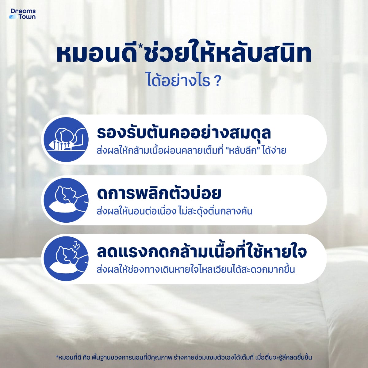 เซ็ตหมอนหนุน 2 ใบ DREAMSTOWN POLYESTER PILLOW_1