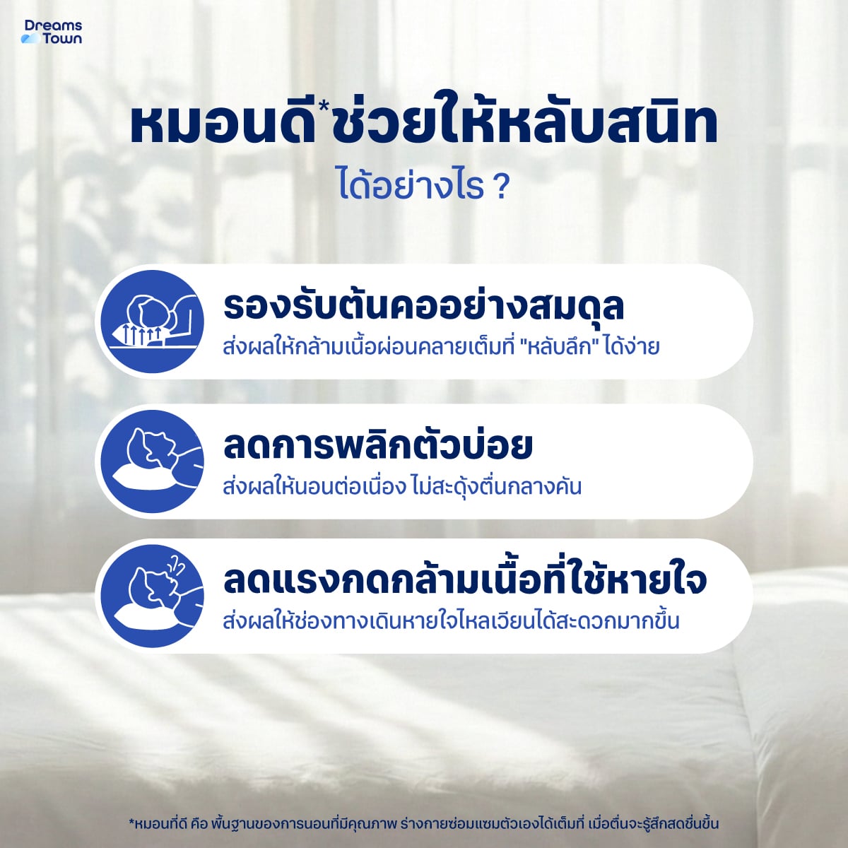 เซ็ตหมอนหนุน 2 ใบ DREAMSTOWN POLYESTER PILLOW_1