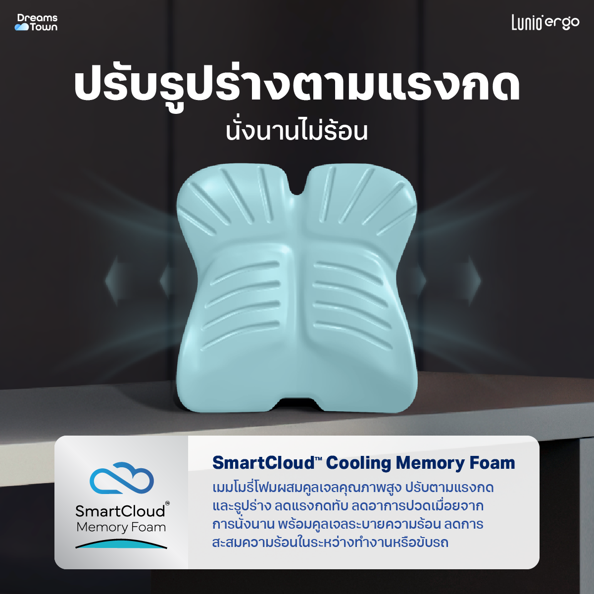 เบาะรองหลัง LUNIO ERGO PRO BACK CUSHION_3