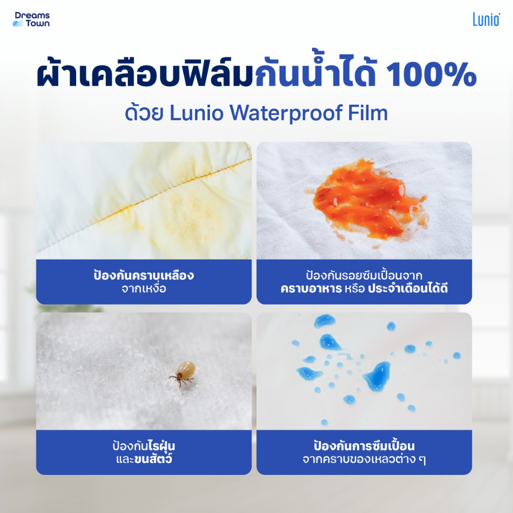 ผ้ารองกันเปื้อน 5 ฟุต Lunio Signature Lyocell Protector_4