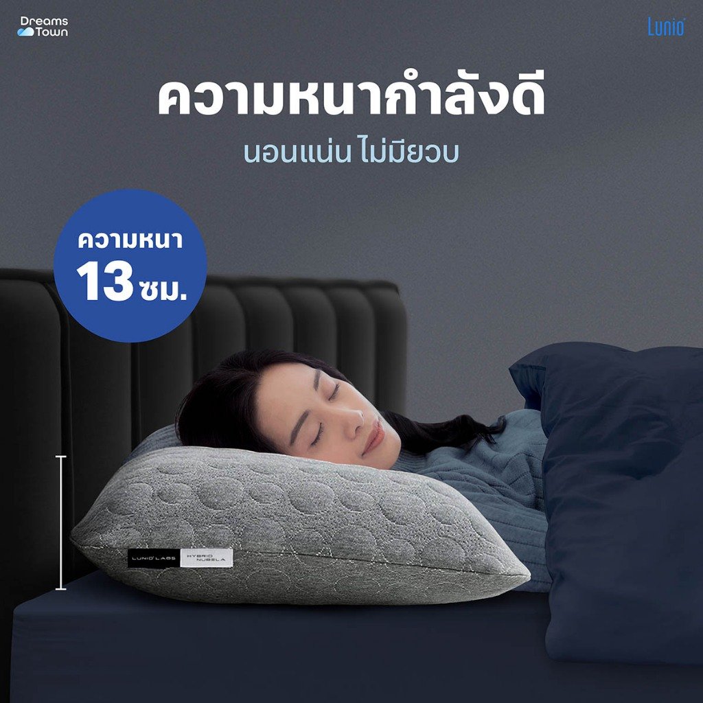 หมอนเมมโมรี่โฟม LUNIO HYBRID NEBULA_4