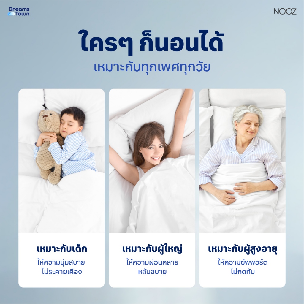 ที่นอนเมมโมรี่โฟม 3.5 ฟุต NOOZ EVENING EVO หนา 7 นิ้ว_6