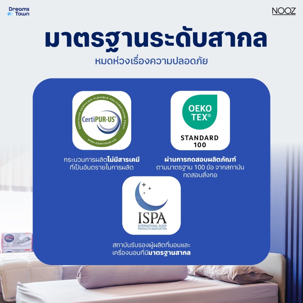 ที่นอนยางพารา 6 ฟุต NOOZ CLOUD HELIX เสริมพ็อกเก็ตสปริง_7