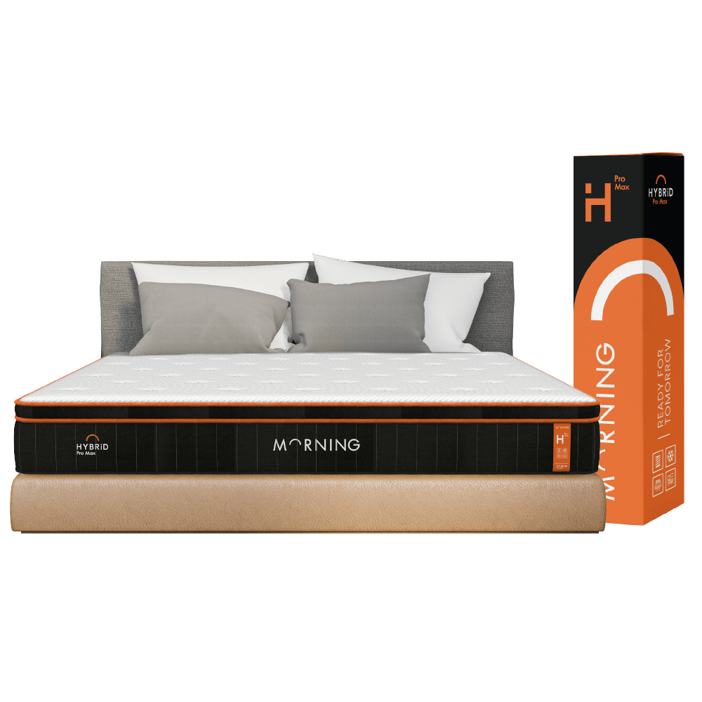 ที่นอนพ็อกเก็ตสปริงดับเบิ้ลพรีเมียมเมมโมรี่โฟม 3.5 ฟุต Morning Sleep Hybrid Pro Max หนา 10 นิ้ว_0