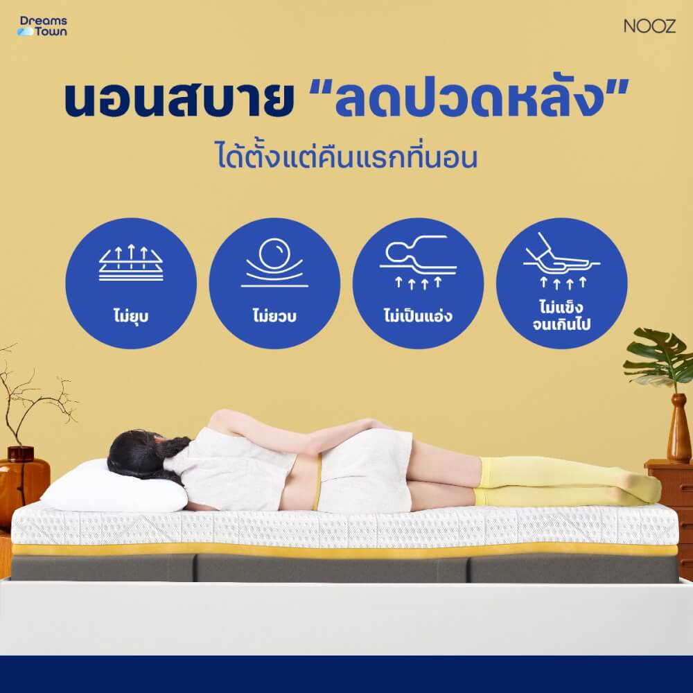 ที่นอนยางพารา 6ฟุต NOOZ Sunny Evo หนา 8 นิ้ว_4