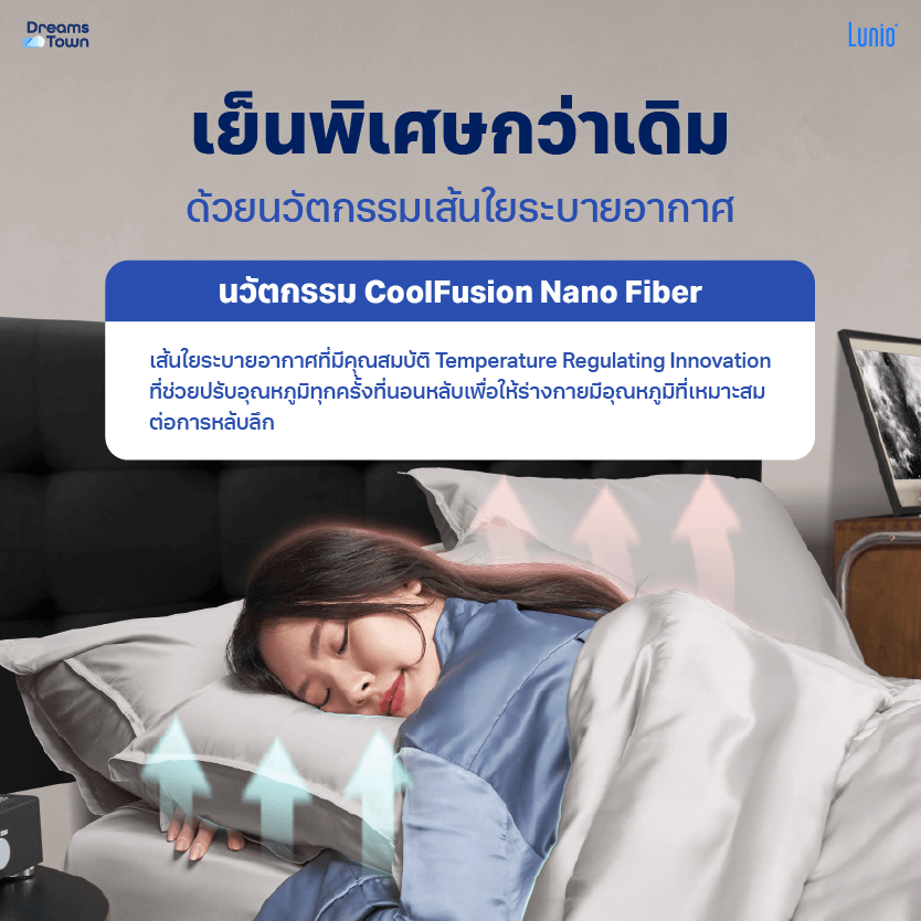 ผ้าปูที่นอน 3.5 ฟุต LUNIO SPACECOOL BAMBOO BEDDING SET GALAXY GRAY