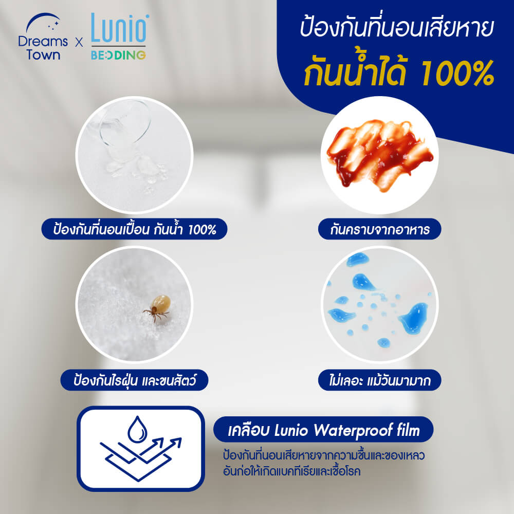 ผ้ารองกันเปื้อน 6 ฟุต Lunio Signature Lyocell Protector_5