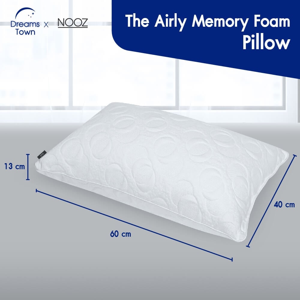 หมอนหนุนเมมโมรี่โฟม Nooz Comfort The Airly Memory Foam_6