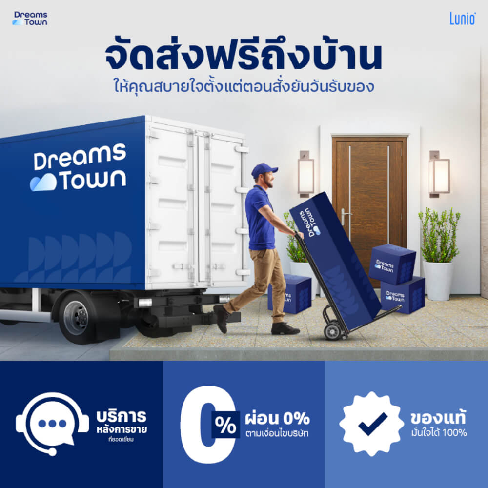 หมอนหนุนทรงยาว Lunio The Airy Memory Foam Long Pillow_8