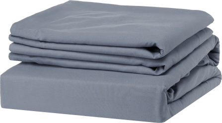 ผ้าปูที่นอน 3.5 ฟุต Lunio Microsilk Bedding สีเทาเข้ม Titanium Gray_0