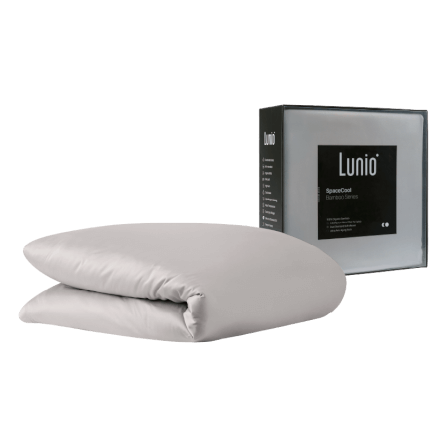 ปลอกผ้านวม 5,6 ฟุต LUNIO  SPACECOOL BAMBOO DUVET COVER GALAXY GRAY_0