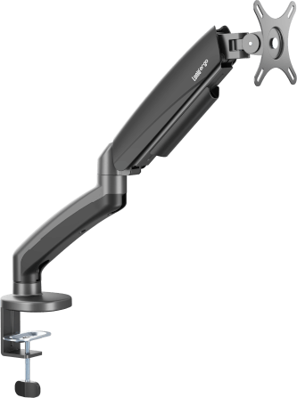 LUNIO ERGO MONITOR ARM CYBOT แขนจับจอ ขาตั้งจอ สีเทา หมุนได้360° ช่วยปรับท่านั่ง ลดดการปวดคอบ่าไหล่ เพิ่มจำนวนจอคอม 1 แขน_0