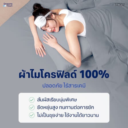 ผ้านวม 5,6 ฟุต Nooz Play รุ่น Comforter สีเทา Cloudy Gray_1