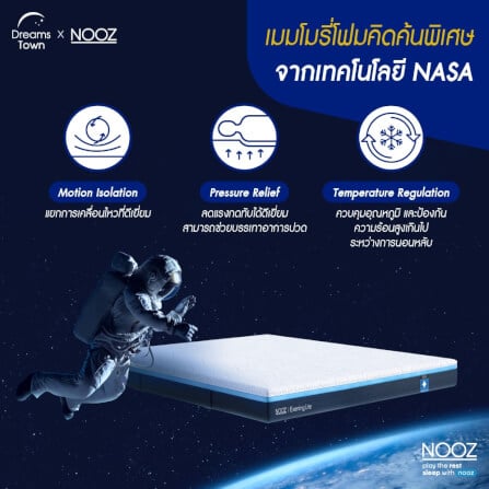 ที่นอนเมมโมรี่โฟม 6 ฟุต NOOZ Evening Lite Evo หนา 4 นิ้ว_2