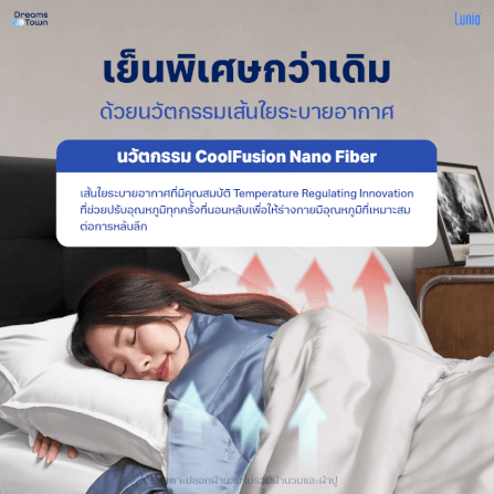 ปลอกผ้านวม 5,6 ฟุต LUNIO  SPACECOOL BAMBOO DUVET COVER GALAXY GRAY_2
