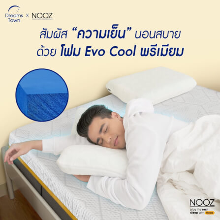 ที่นอนยางพารา 6 ฟุต NOOZ Sunny Lite Evo หนา 4 นิ้ว_4