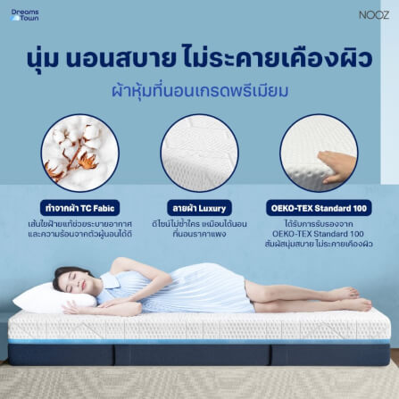 ที่นอนเมมโมรี่โฟม 6 ฟุต NOOZ Evening Evo หนา 7 นิ้ว_4