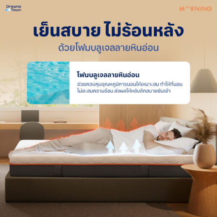 ทีนอนโฟมพรีเมียม 3.5 ฟุต MORNING SLEEP RISE FRESH+_4