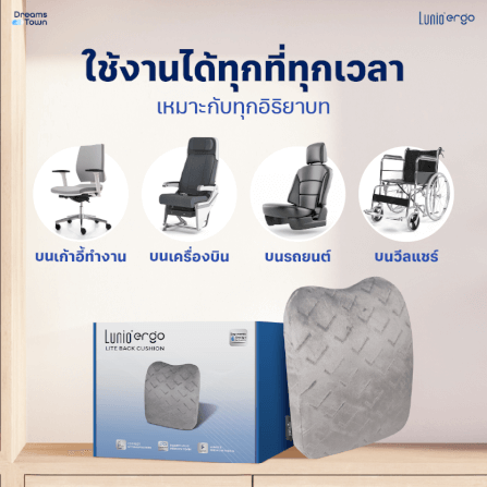 เบาะรองหลัง LUNIO ERGO LITE BACK CUSHION_4