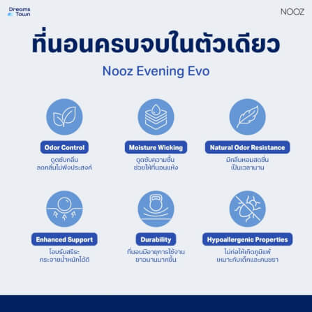 ที่นอนเมมโมรี่โฟม 6 ฟุต NOOZ Evening Evo หนา 7 นิ้ว_5