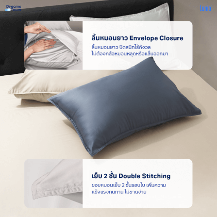 ผ้าปูที่นอน 3.5 ฟุต LUNIO SPACECOOL BAMBOO BEDDING SET GALAXY GRAY_5