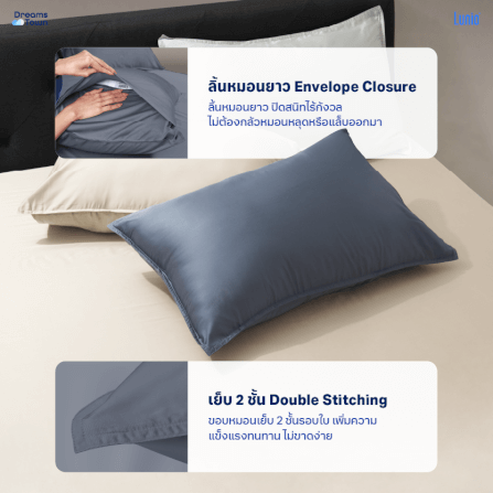 ผ้าปูที่นอน 6 ฟุต LUNIO SPACECOOL BAMBOO BEDDING SET SATURN BLUE_5