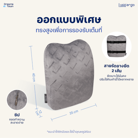 เบาะรองหลัง LUNIO ERGO LITE BACK CUSHION_5