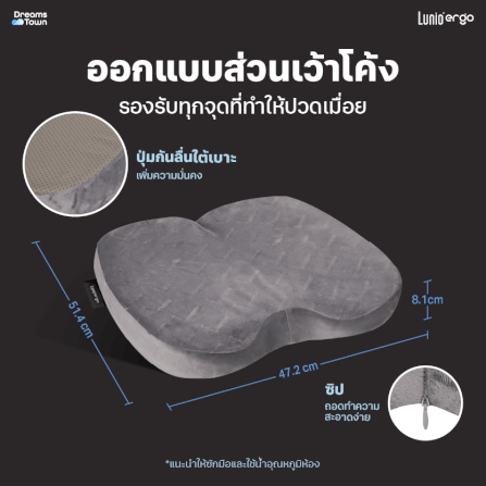 เบาะรองนั่ง LUNIO ERGO PRO SEAT CUSHION_6