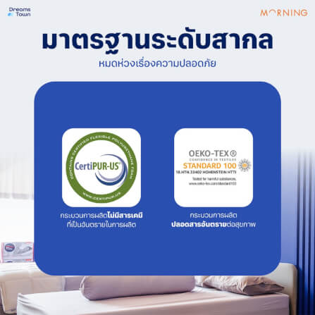 ที่นอนยางพาราแท้ ผสานสปริงหนาพิเศษ 3.5ฟุต MORNING SLEEP LATEX ELITE ELEGANT หนา 8 นิ้ว_7