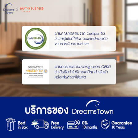 ที่นอนสปริง 3.5ฟุต MORNING SLEEP COSMIC COOLMAX หนา 8 นิ้ว_8