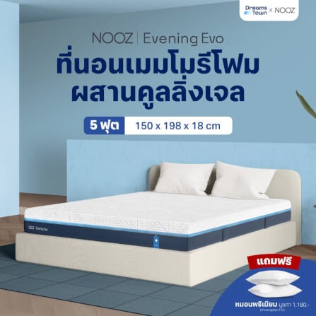 ที่นอนเมมโมรี่โฟม 5 ฟุต NOOZ Evening Evo หนา 7 นิ้ว_9