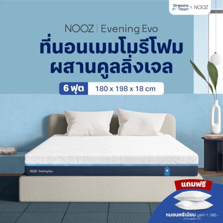 ที่นอนเมมโมรี่โฟม 6 ฟุต NOOZ Evening Evo หนา 7 นิ้ว_9
