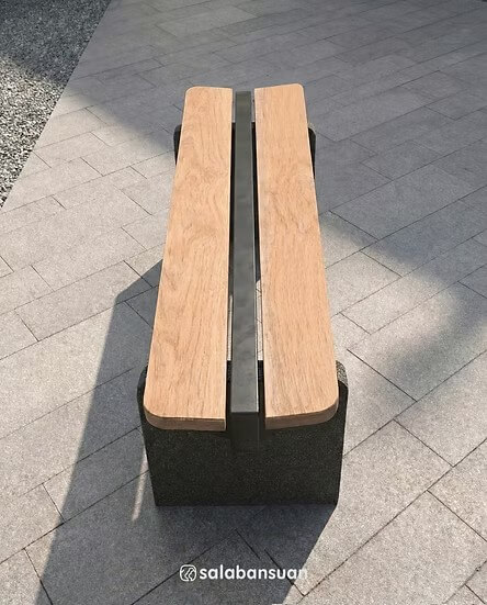 ม้านั่งภายนอก SALABANSUAN CHINO BENCH 120CM สีไม้ธรรมชาติ