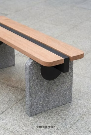 ม้านั่งภายนอก SALABANSUAN CHINO BENCH 120CM สีไม้ธรรมชาติ_4