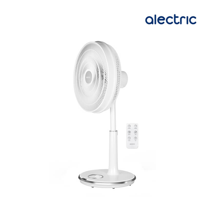 พัดลมสไลด์ 16 นิ้ว ALECTRIC รุ่น RF2 สีขาวขอบเงิน_1