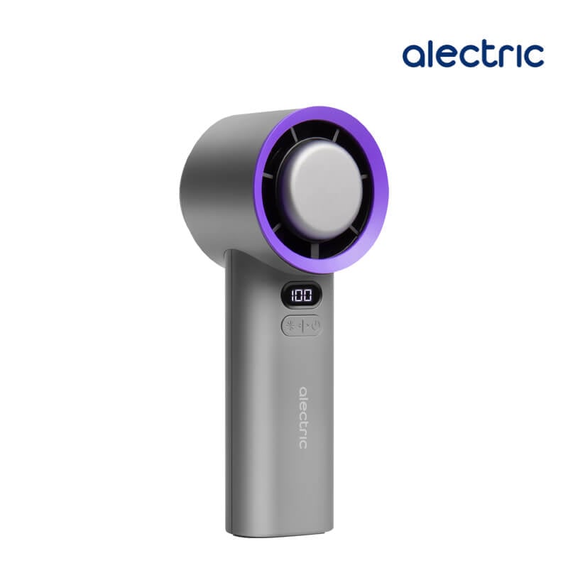 พัดลมพกพา ALECTRIC รุ่น CF1 สีม่วง/เทา