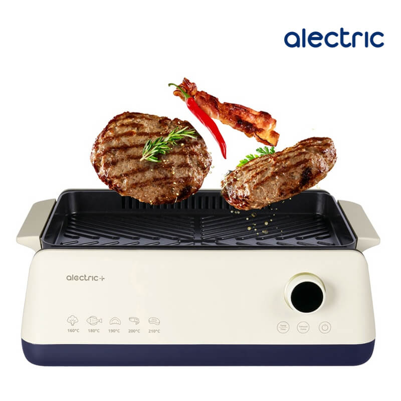 เตาปิ้งย่างไฟฟ้า ALECTRUC รุ่น X2 (SG1-X2 1 PLATES) สีครีม