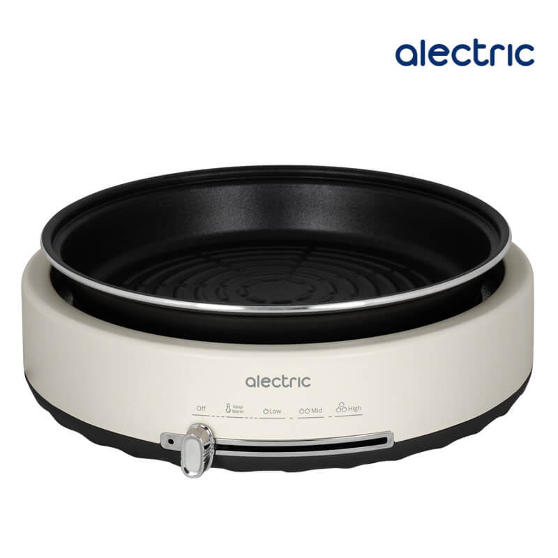 หม้อไฟฟ้าอเนกประสงค์ ALECTRIC รุ่น ST-1 สีครีม