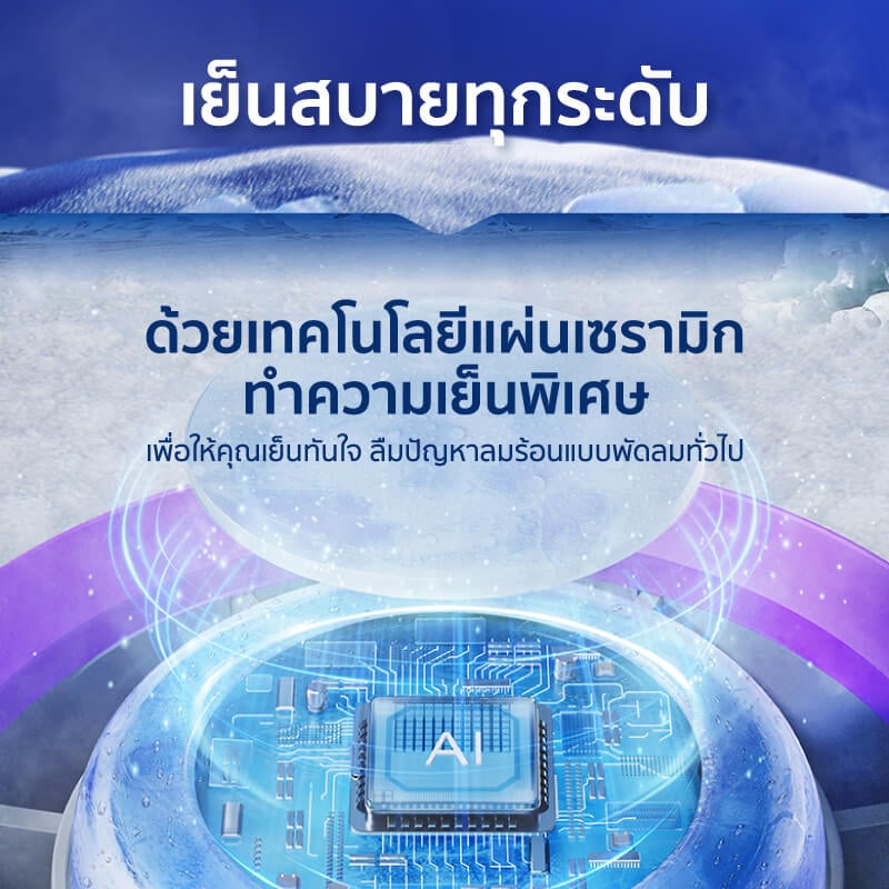 พัดลมพกพา ALECTRIC รุ่น CF1 สีม่วง/เทา