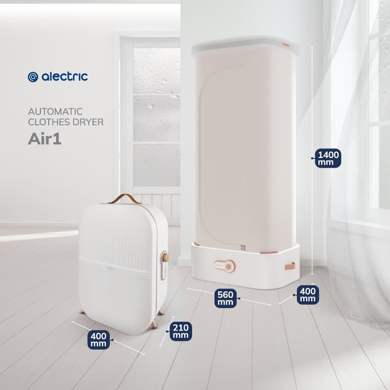 เครื่องอบพกผ้า ALECTRRIC รุ่น AIR1 สีขาว