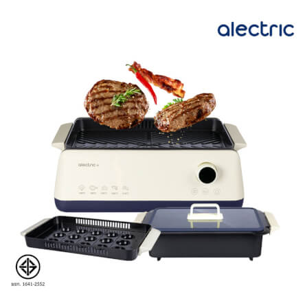 เตาปิ้งย่างไฟฟ้า ALECTRUC รุ่น X2 (SG1-X2 3 PLATES) สีครีม_1
