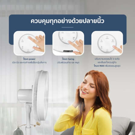 พัดลมสไลด์ 16 นิ้ว ALECTRIC รุ่น RF2 สีขาว_3