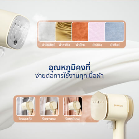 เตารีดไอน้ำพกพา ALECTRIC รุ่น A-HI1 สีครีม_3